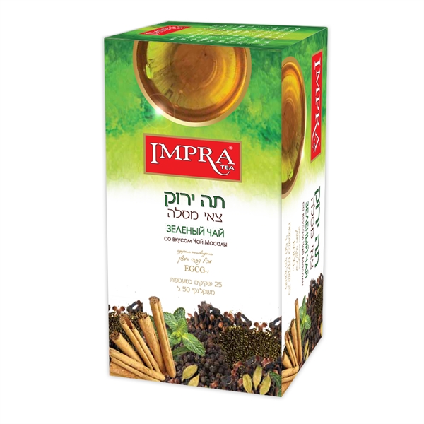 Chai Masala Green Tea 25 tea bags 2 grams each